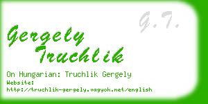 gergely truchlik business card